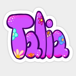 Talia The top 10 best Personalized Custom Name gift ideas for Talia girls and women Named Talia Sticker